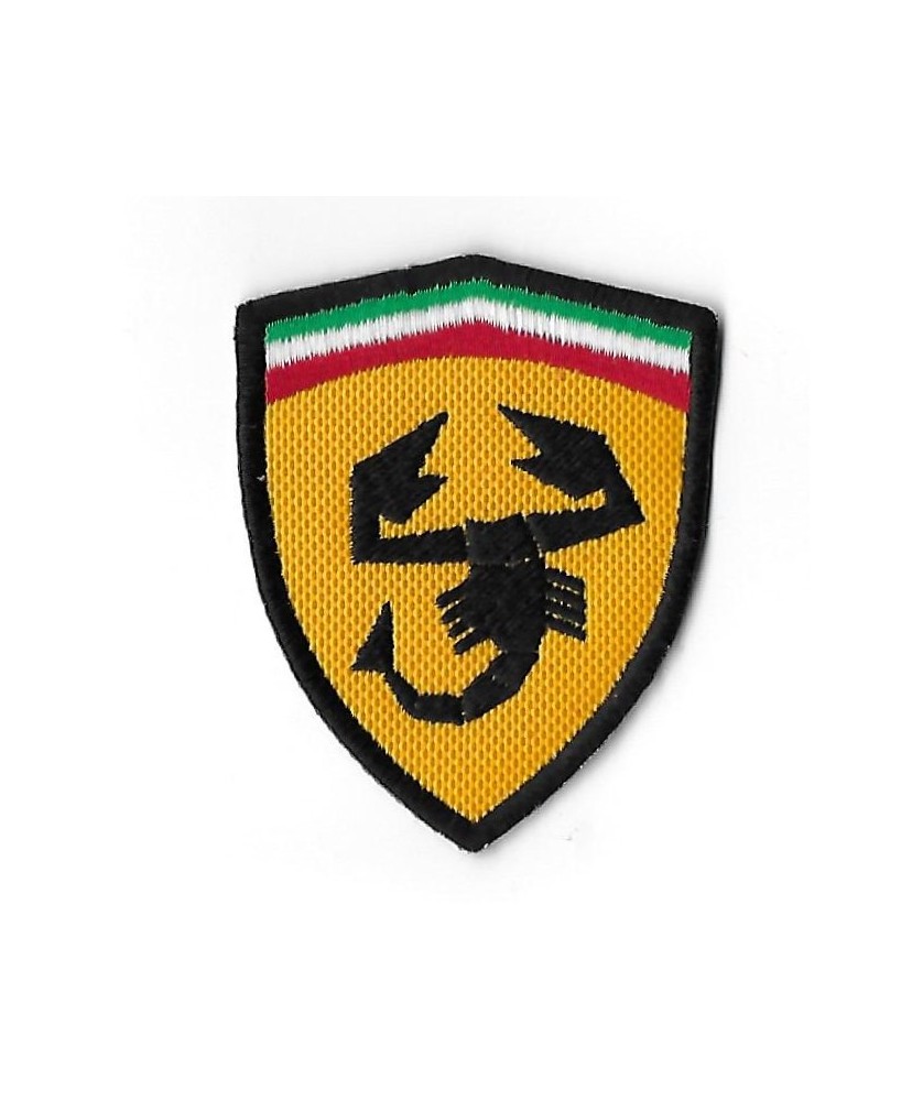 3245 Embroidered Badge - Patch Sew On 69mmX54mm ABARTH