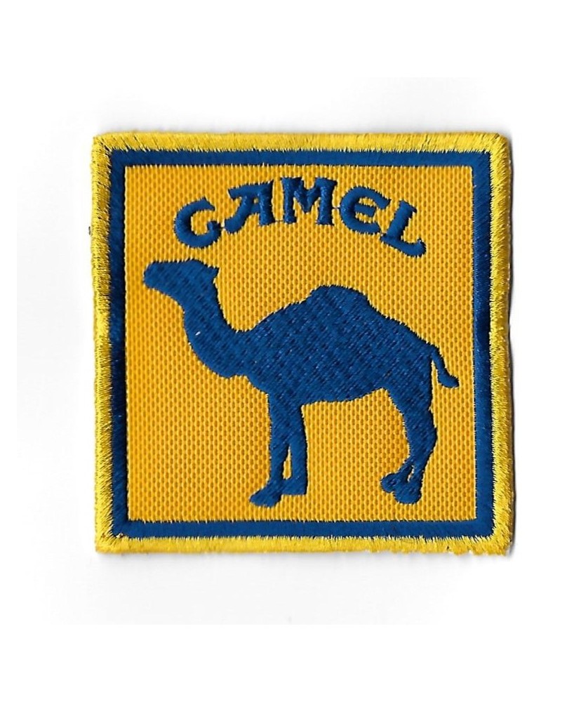 0877 Embroidered Badge - Patch Sew On 75mmX75mm Camel Paris DAKAR