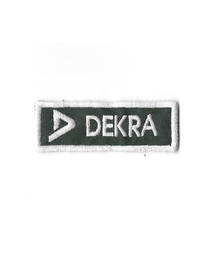 0593 Embroidered Badge - Patch Sew On 69mmX24mm DEKRA