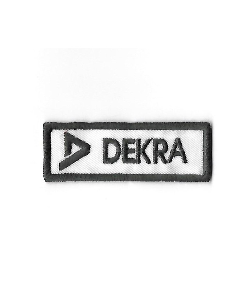 0395 Embroidered Badge - Patch Sew On 69mmX24mm DEKRA