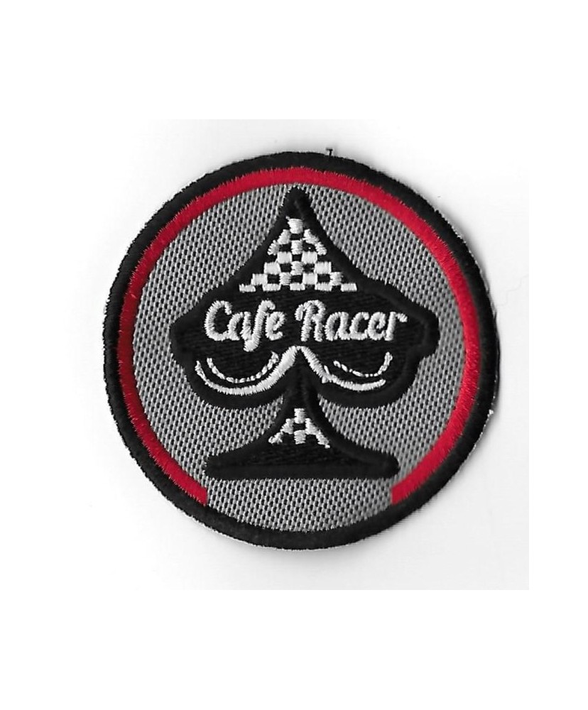 3250 Badge - Parche bordado de coser 75mmx75mm CAFE RACER
