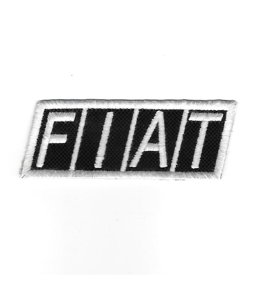 0370 Embroidered Badge - Patch Sew On 88mmX32mm FIAT LOGO 1968