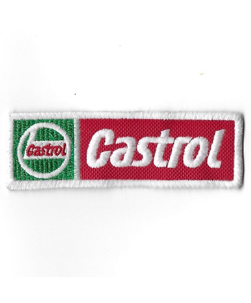 3253 Embroidered Badge - Patch Sew On 101mmX31mm CASTROL