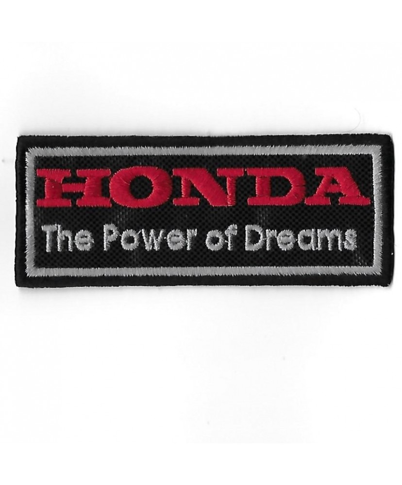 3262 Patch - badge emblema bordado para coser 100mmX40mm HONDA the power of dreams