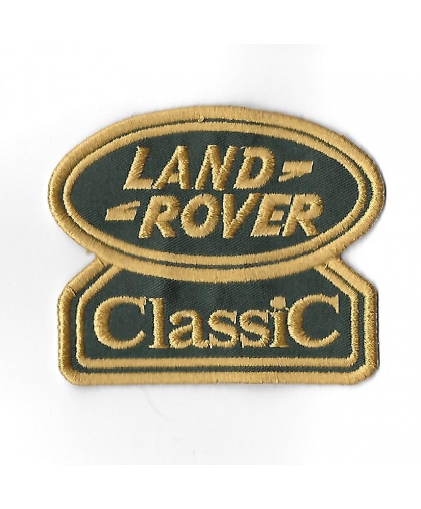 0584 Embroidered Badge - Patch Sew On 86mmX72mm LAND ROVER CLASSIC