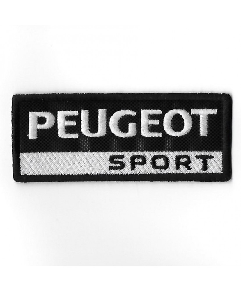 3263 Badge à coudre - Patch écusson brodé PEUGEOT SPORT 100mmX40mm