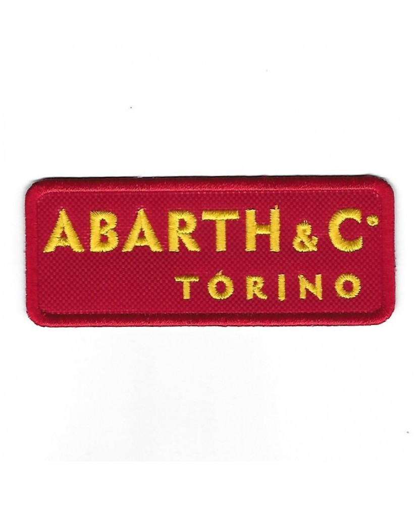3273 Badge à coudre - Patch écusson brodé 100mmX40mm ABARTH TORINO