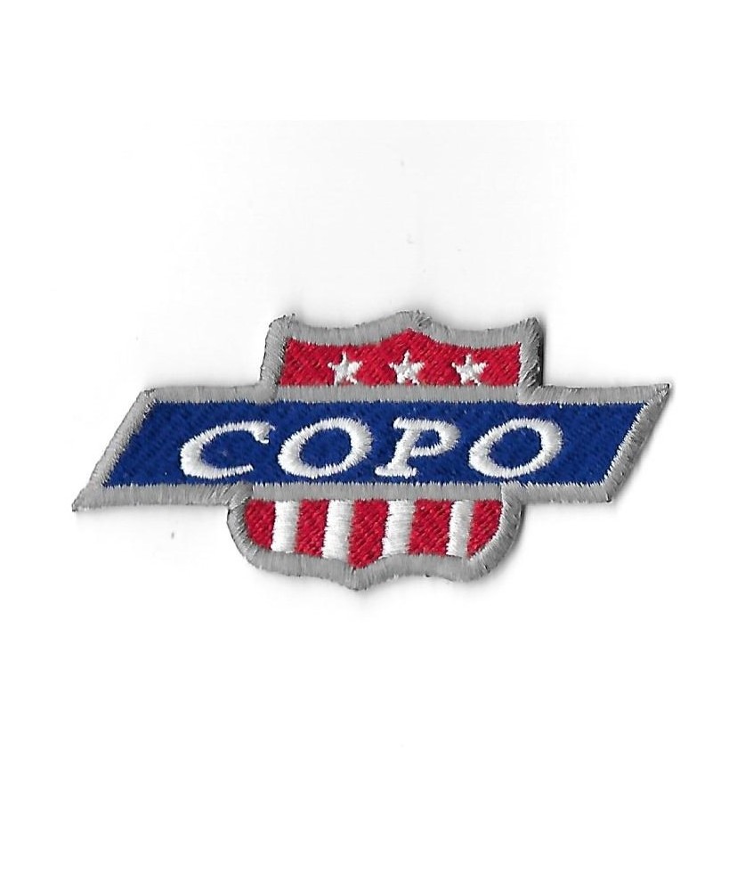 3282 Patch - badge emblema bordado para coser 84mmX41mm CHEVROLET COPO