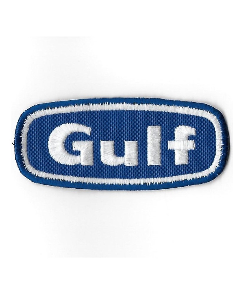 3289 Patch - badge emblema bordado para coser 91mmX41mm GULF