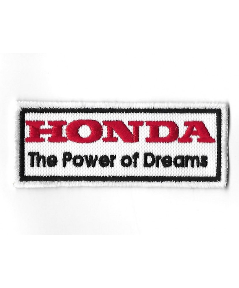 3290 Patch - badge emblema bordado para coser 100mmX40mm HONDA the power of dreams