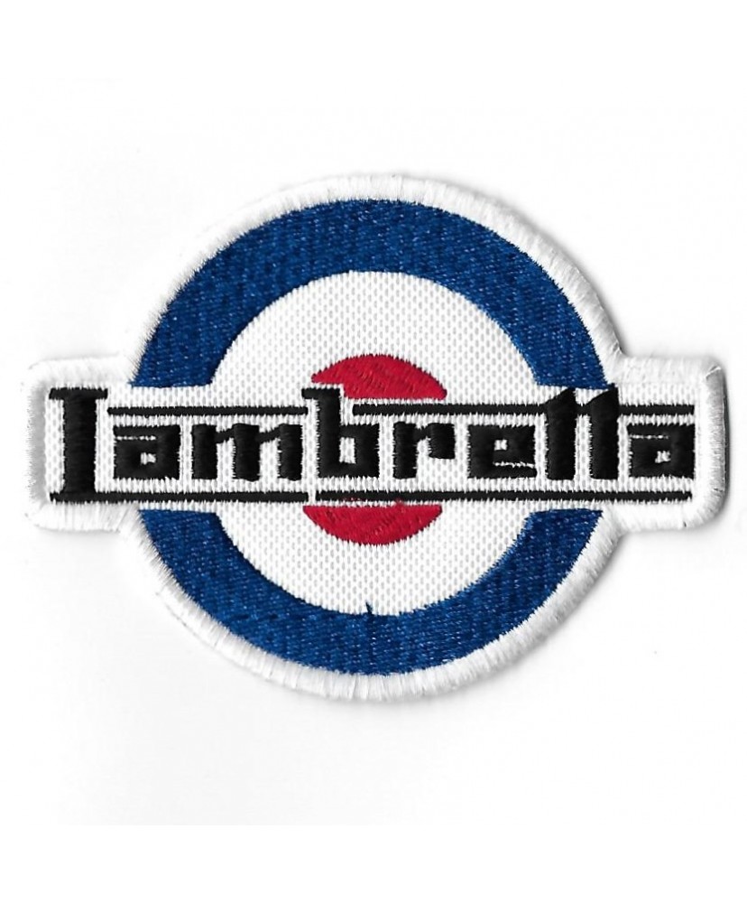 3297 Embroidered Badge - Patch Sew On  98mmX74mm LAMBRETTA ITALIA