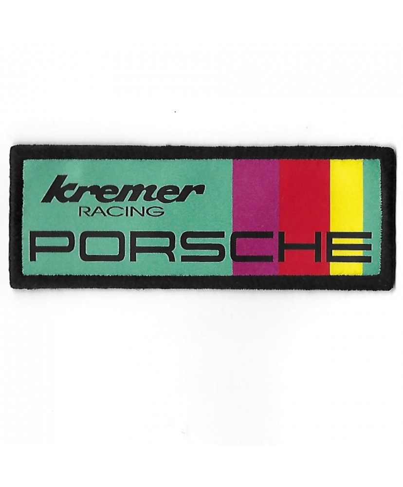 3304 Patch - badge emblema bordado para coser 100mmX40mm PORSCHE KREMER RACING