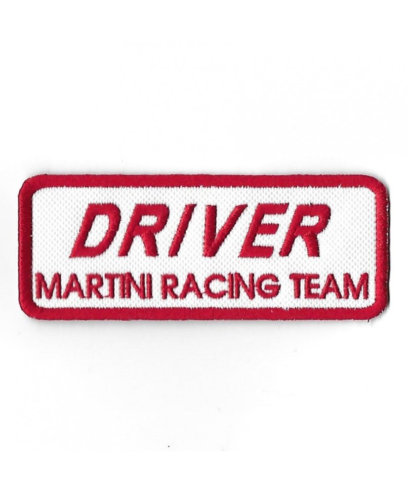 3305 Patch - badge emblema bordado para coser 100mmX40mm MARTINI RACING TEAM DRIVER