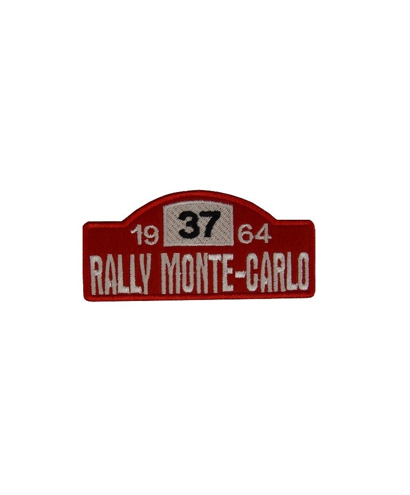 Embroidered patch 10x4 RALLY MONTE-CARLO 1964 MINI 37