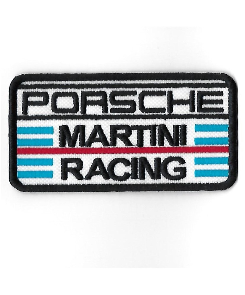3316 Patch - badge emblema bordado para coser 96mmX51mm PORSCHE MARTINI RACING