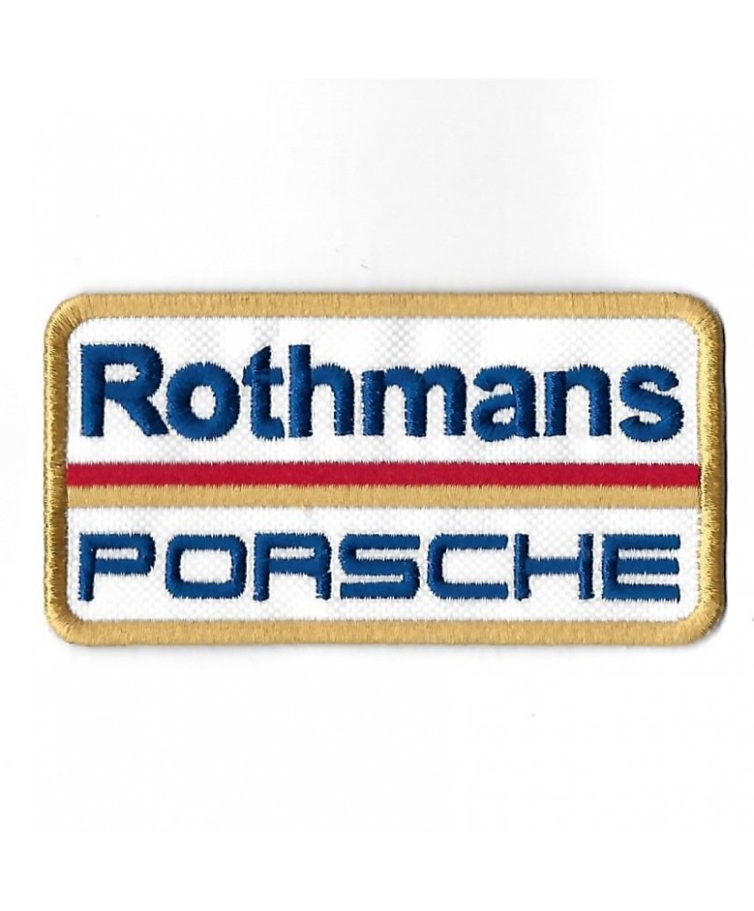 3317 Patch - badge emblema bordado para coser 96mmX51mm PORSCHE ROTHMANS