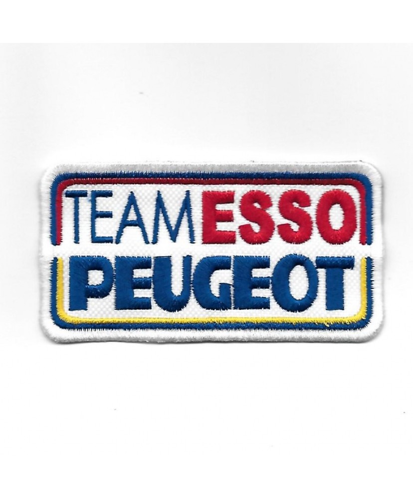 3318 Embroidered Badge - Patch Sew On 96mmX51mm TEAM PEUGEOT ESSO