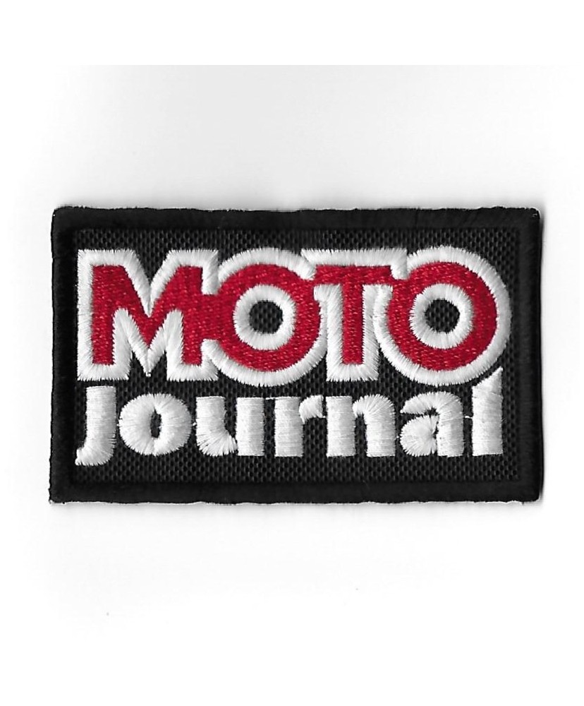 3319 Patch - badge emblema bordado para coser 87mmX53mm MOTO JOURNAL