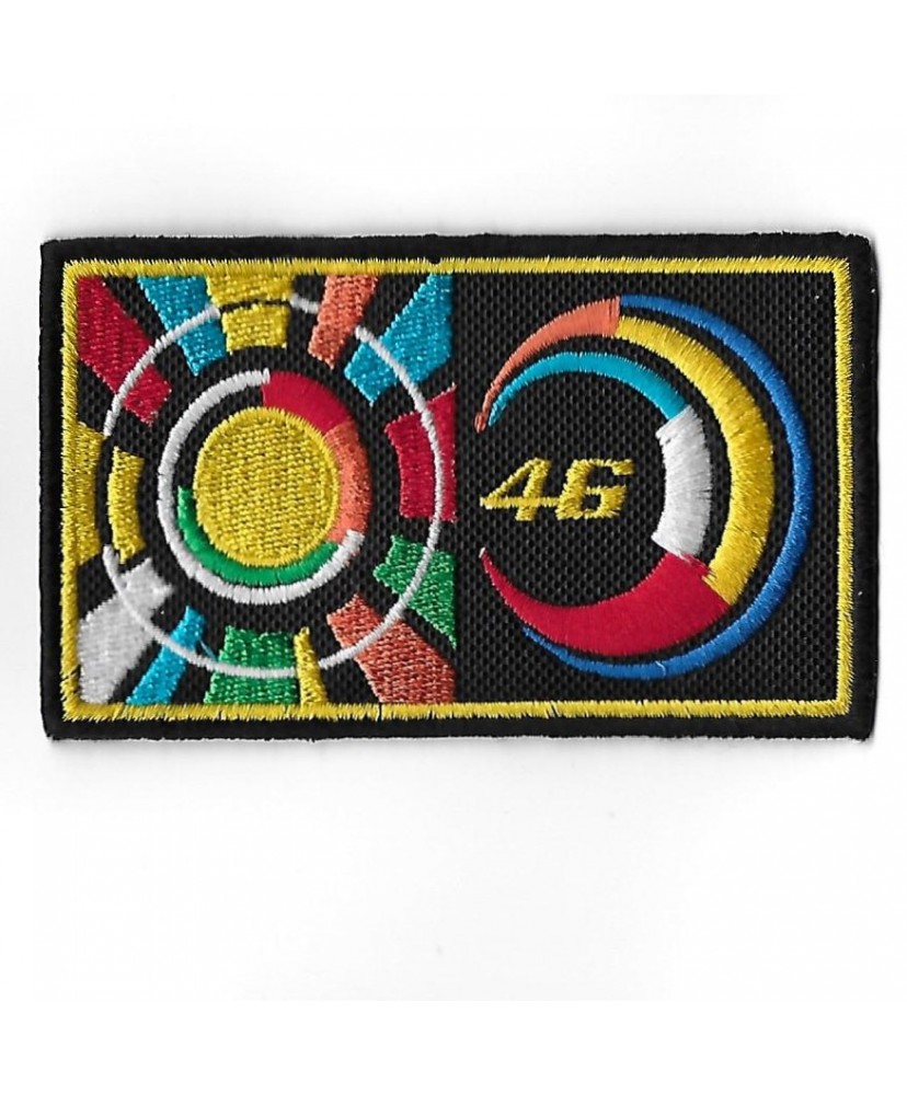 3322 Patch - badge emblema bordado para coser 100mmX60mm VALENTINO ROSSI Nº 46