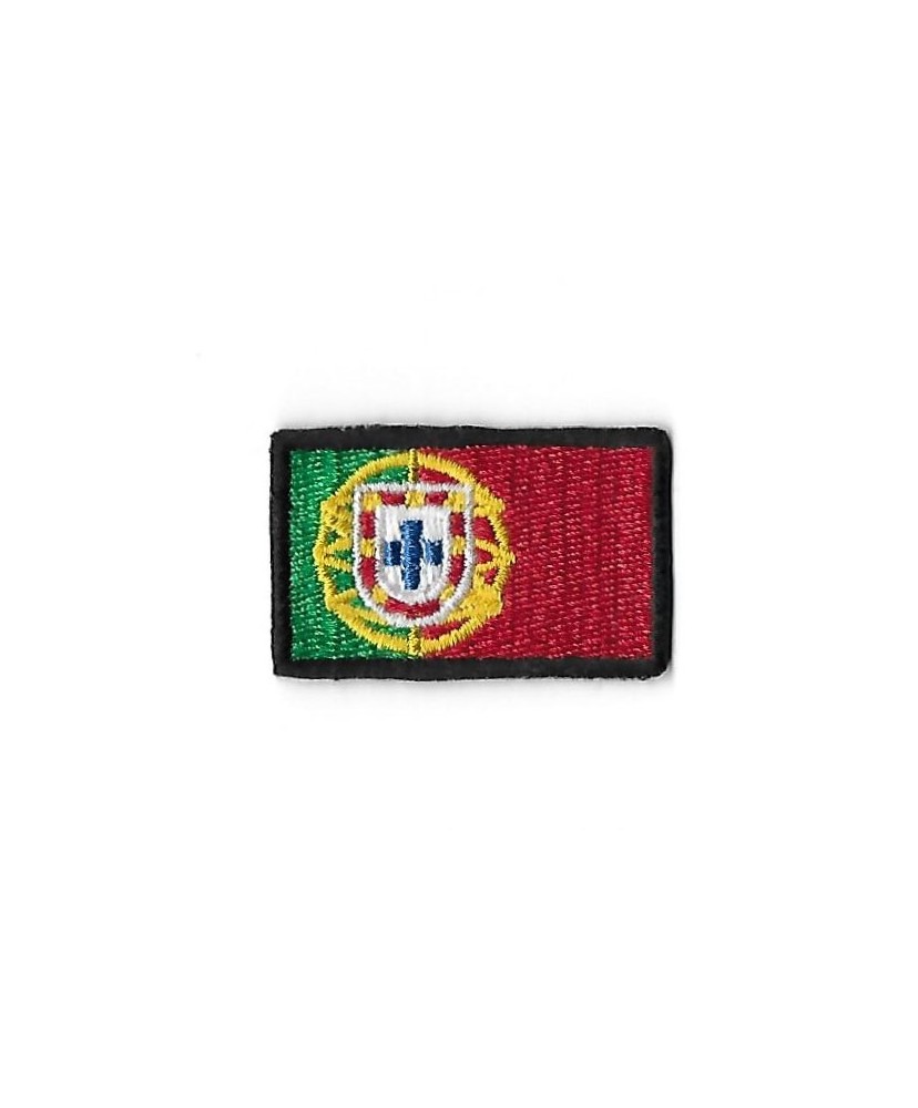 3324 Patch - badge emblema bordado para coser 45mmX28mm bandeira PORTUGAL