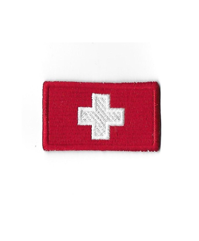 3326 Embroidered Badge - Patch Sew On 60mmX37mm SWITZERLAND