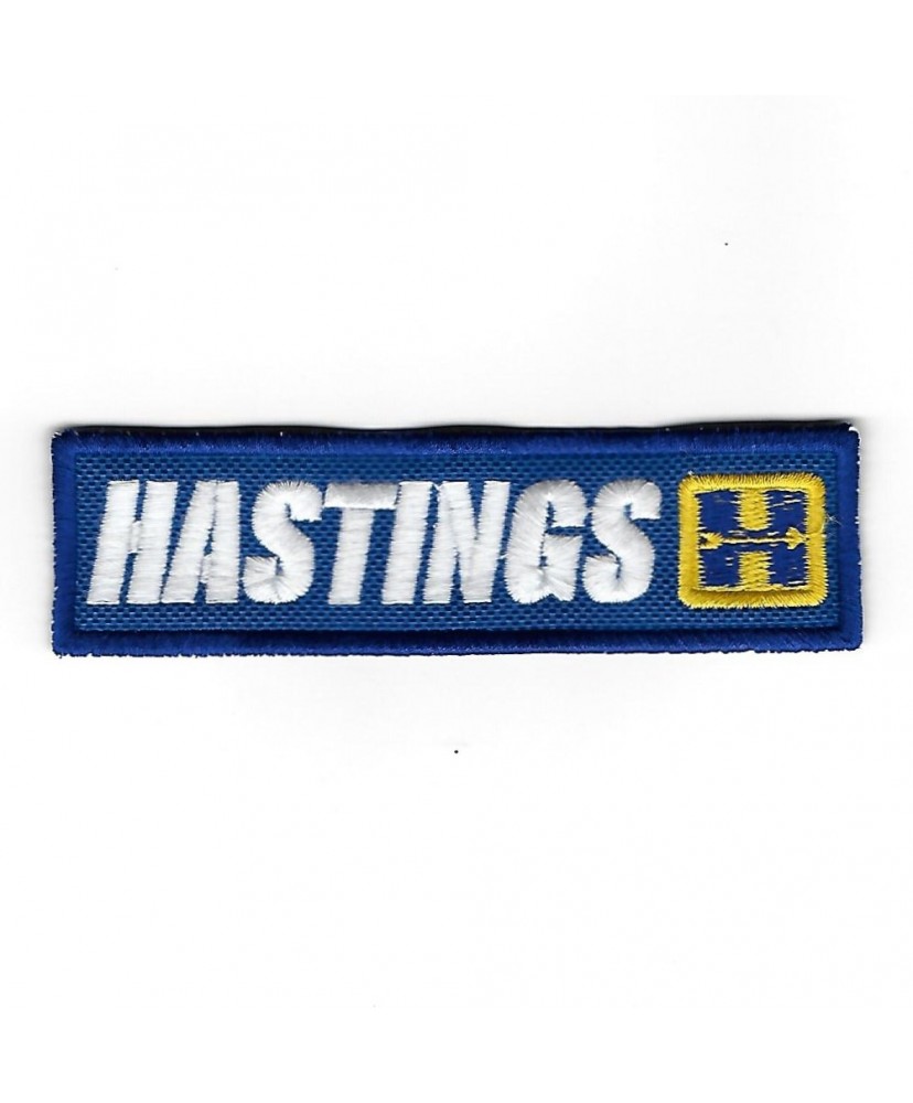 3347 Patch - badge emblema bordado para coser 112mmX30mm HASTINGS PISTON RINGS