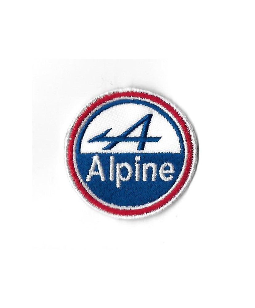 3356 Badge à coudre - Patch écusson brodé 55mmX55mm ALPINE RENAULT