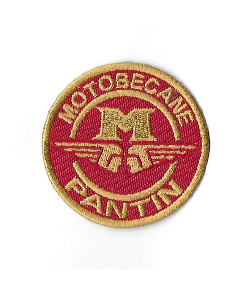 3357 Badge à coudre - Patch écusson brodé  70mmX70mm MOTOBECANE PANTIN