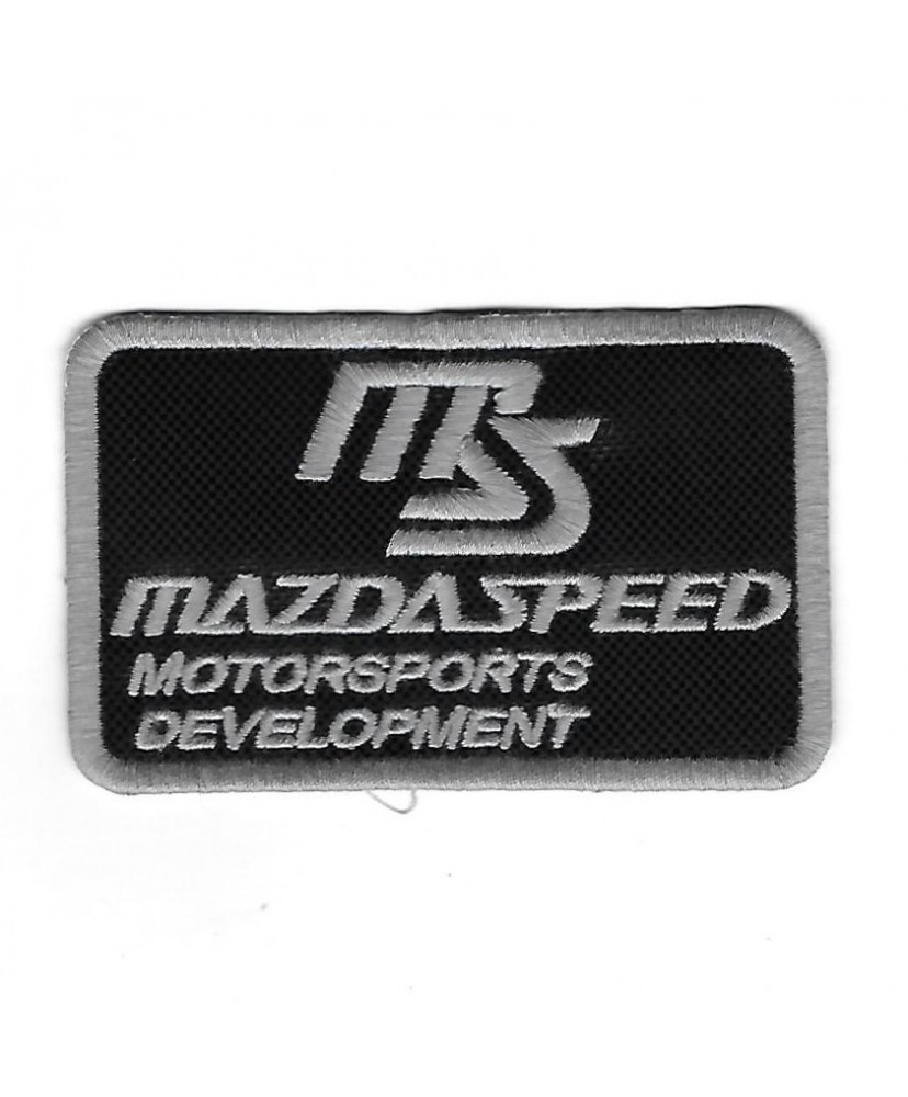 3381 Patch - badge emblema bordado para coser 89mmX55mm MAZDA SPEED motorsports development