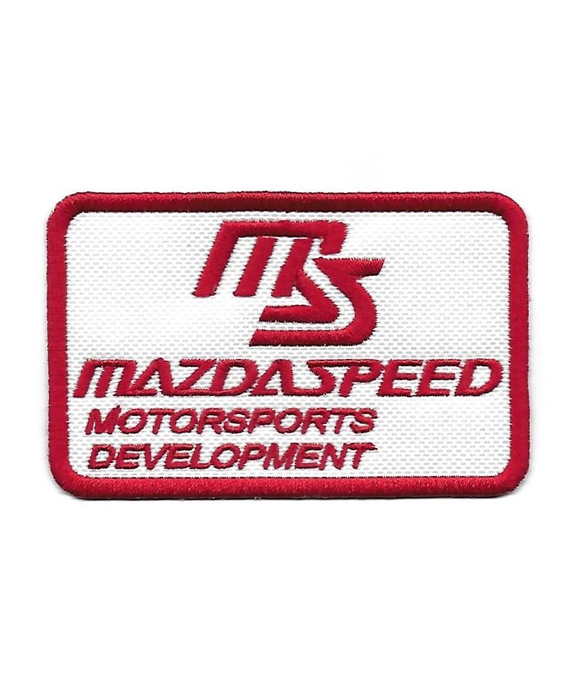 3382 Patch - badge emblema bordado para coser 89mmX55mm MAZDA SPEED motorsports development