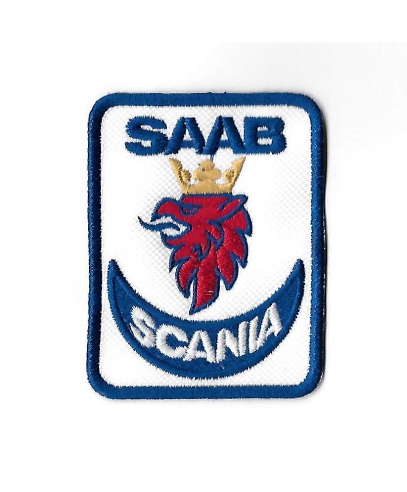 3395 Badge à coudre - Patch écusson brodé 80mmX61mm SAAB SCANIA