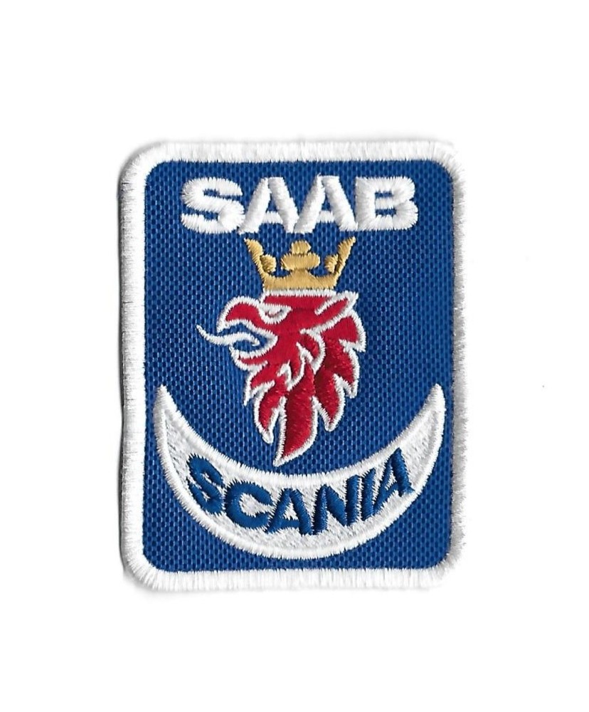 3396 Badge à coudre - Patch écusson brodé 80mmX61mm SAAB SCANIA
