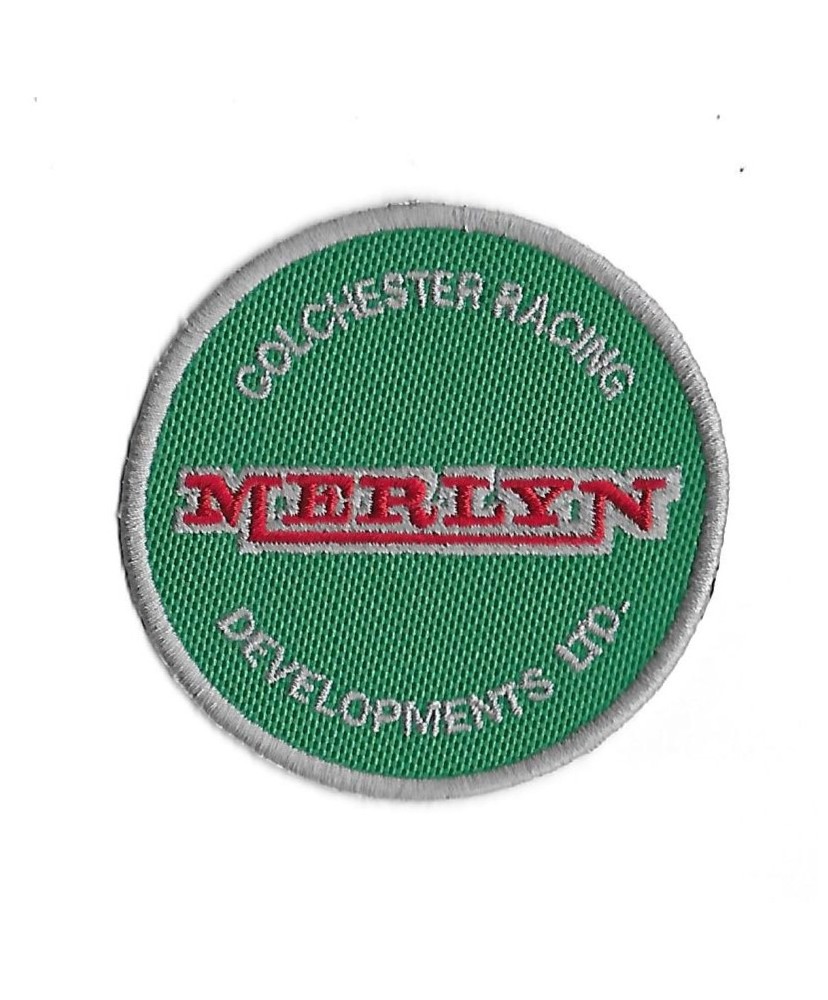 3406 Badge à coudre - Patch écusson brodé 75mmX75mm MERLIN COLCHESTER RACING