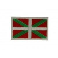 Patch emblema bordado 6X3,7 bandeira PAIS BASCO
