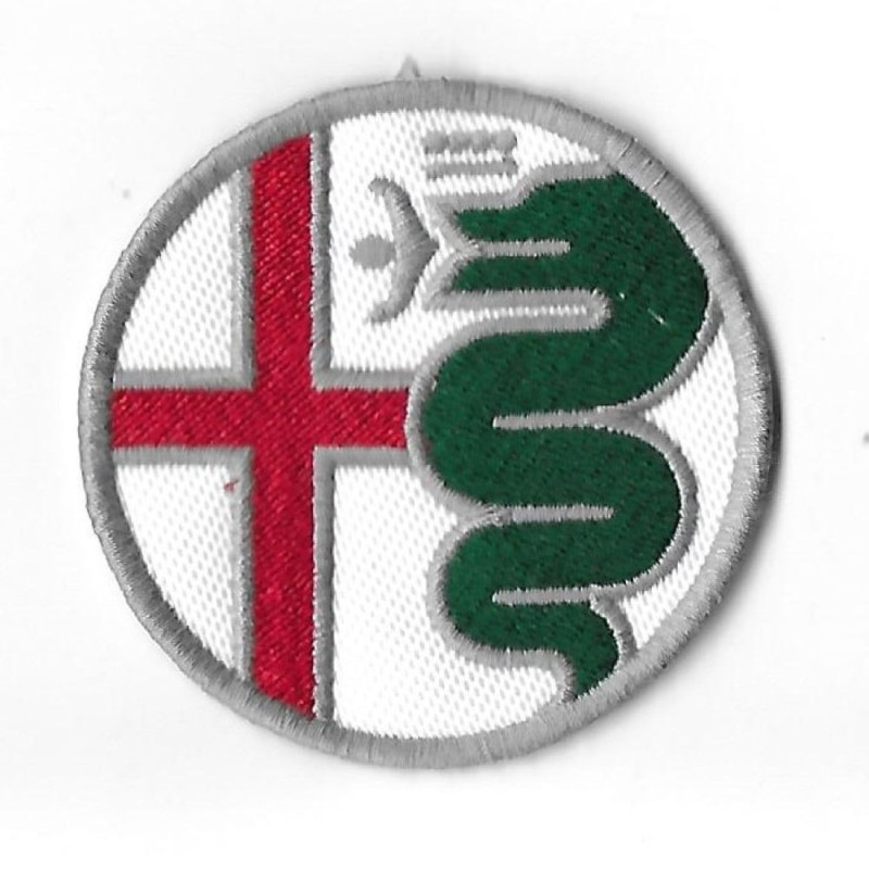 3417 Badge - Parche bordado de coser 70mmx70mm ALFA ROMEO