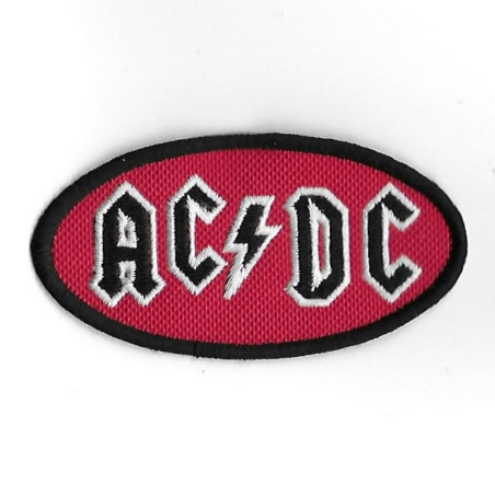 3422 Badge - Parche bordado de coser 86mmX45mm AC DC