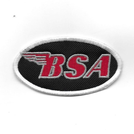 3430 Patch - badge emblema bordado para coser 86mmX45mm BSA Birmingham Small Arms Company