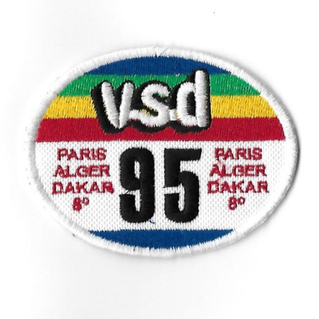 3441 Patch - badge emblema bordado para coser 84mmX67mm PARIS DAKAR 1986 HONDA ROTHMANS CYRIL NEVEU 95 WINNER