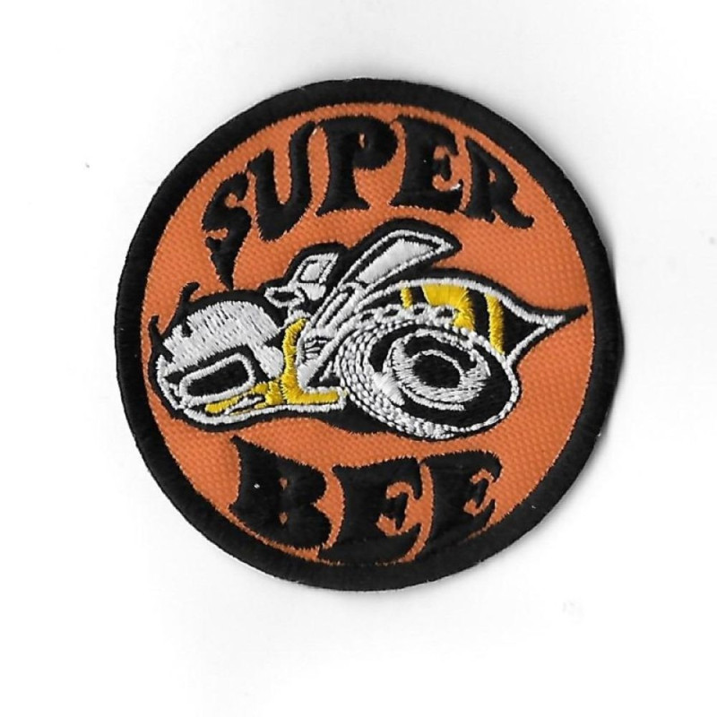 3449 Patch - badge emblema bordado para coser 75mmx75mm DODGE SUPER BEE