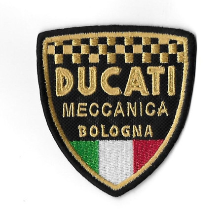 3450 Badge à coudre - Patch écusson brodé 79mmX73mm DUCATI MECCANICA BOLOGNA