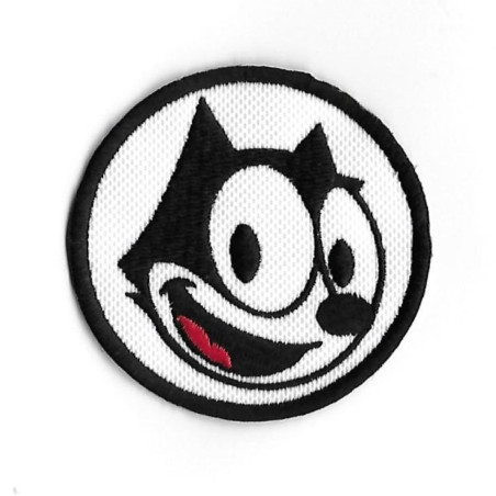 3463 Patch - badge emblema bordado para coser 65mmX65mm O GATO FELIX