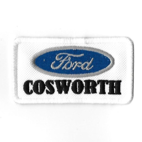3469 Badge à coudre - Patch écusson brodé 82mmX46mm FORD COSWORTH