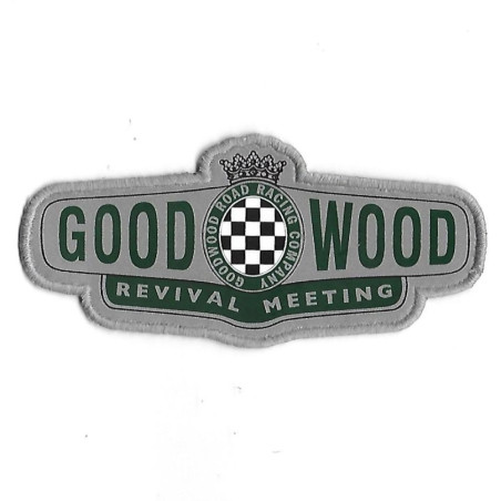3473 Patch - badge emblema bordado para coser 109mmX51mm GOODWOOD REVIVAL MEETING