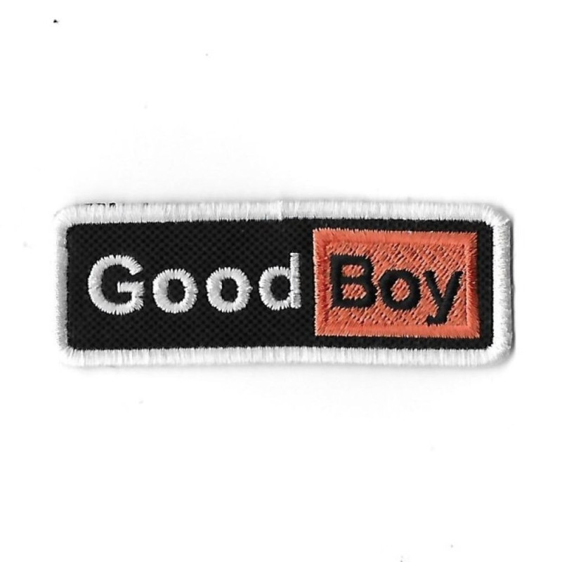3478 Patch - badge emblema bordado para coser 82mmX29mm GOOD BOY - PORNHUB