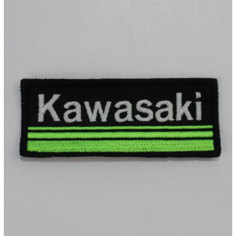 3495 Badge à coudre - Patch écusson brodé 100mmX40mm KAWASAKI