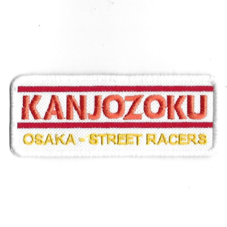 3507 Badge à coudre - Patch écusson brodé 100mmX40mm  KANJOZOKU OSAKA STREET RACERS JDM JAPAN