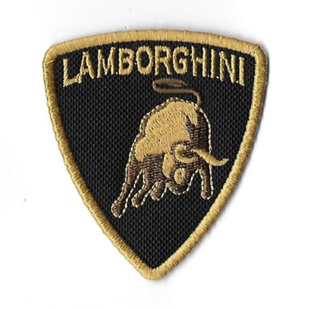 3516 Embroidered Badge - Patch Sew On 41mmX37mm LAMBORGHINI