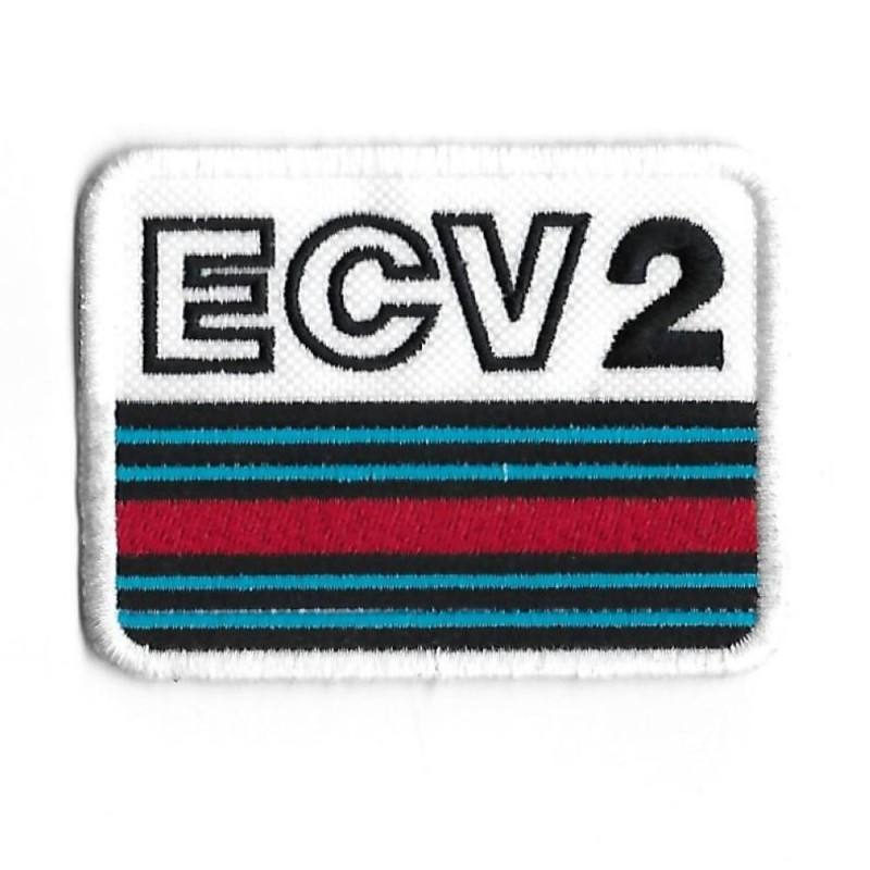 3517 Badge - Parche bordado de coser 80mmX66mm LANCIA ECV2 - EXPERIMENTAL COMPOSITE VEHICLE - triflux