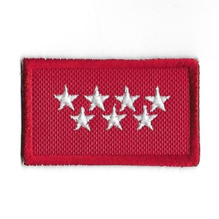 3522 Embroidered Badge - Patch Sew On 60mmX37mm flag MADRID SPAIN