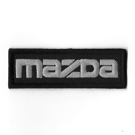 3532 Embroidered Badge - Patch Sew On 86mmX29mm MAZDA